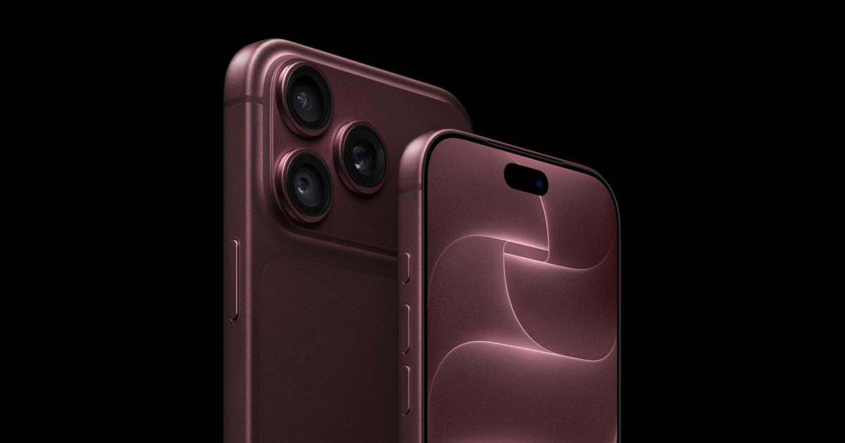 iPhone 18 Pro and iPhone 18 Pro Max side by side in the new burgundy finish